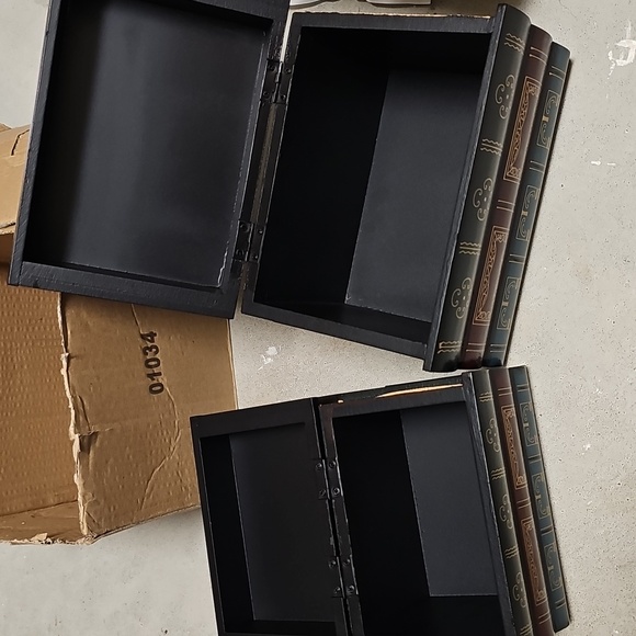 Nwt Decorative Nesting Book Boxes Very Well Made - Picture 3 of 6